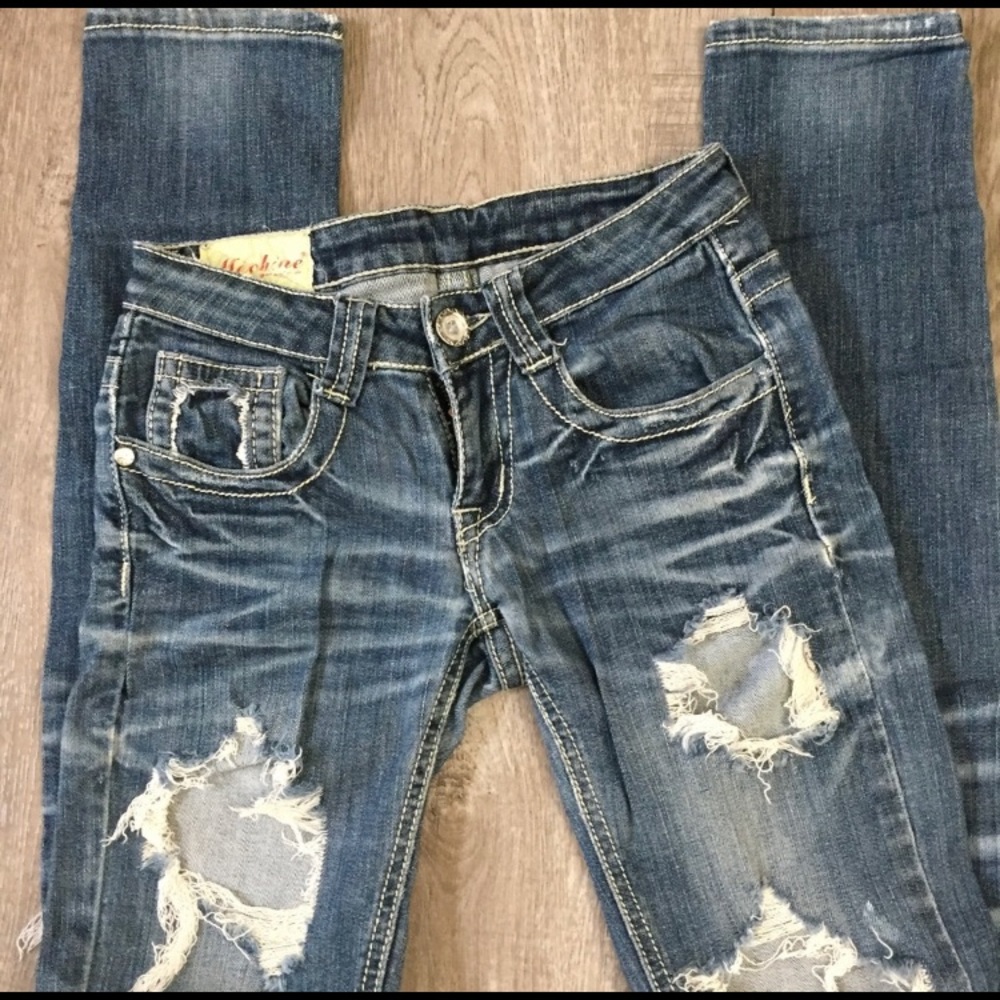Machine Ripped/Destroyed/Distrissed Jeans